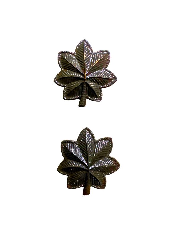 1 Set U.S. Army Subdued ACU Major Oak Leaf Insignia Pins- Vintage Military 1"x1"