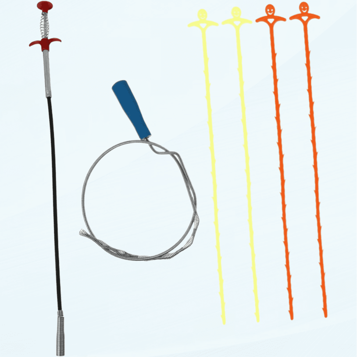 1 Set Unclog Pipe Tool Household Tools Toilet Sink Bathroom Hair