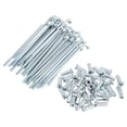 thumbnail image 1 of Unique Bargains 36pcs Universal Bicycle Spokes 12G Bike Wheel Spokes Nipple Silver Tone Carbon Steel Galvanized Silver Tone-69mm, 1 of 7
