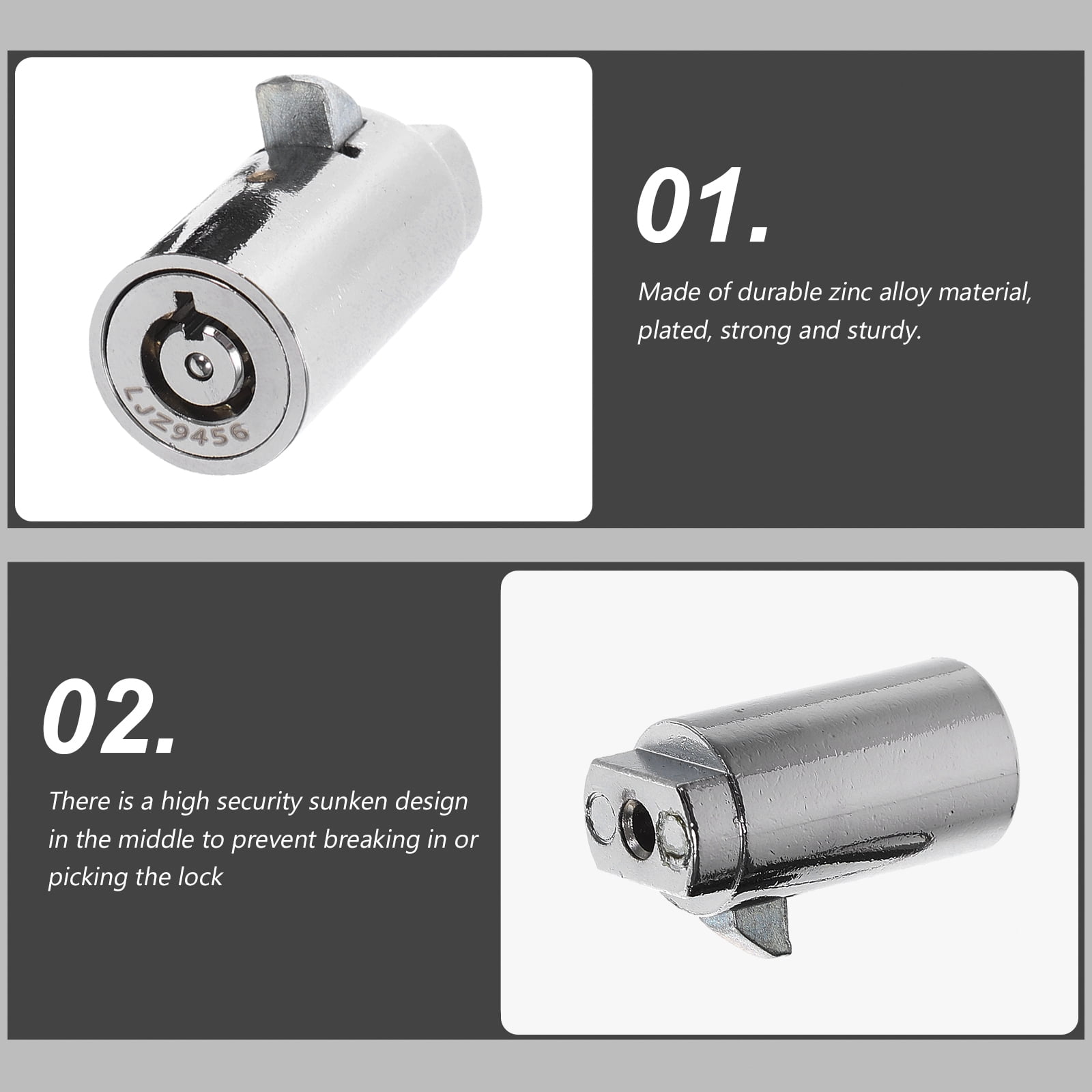 1 Set Vending Machine Lock Cylinder Lock For Storage Unit Camper File