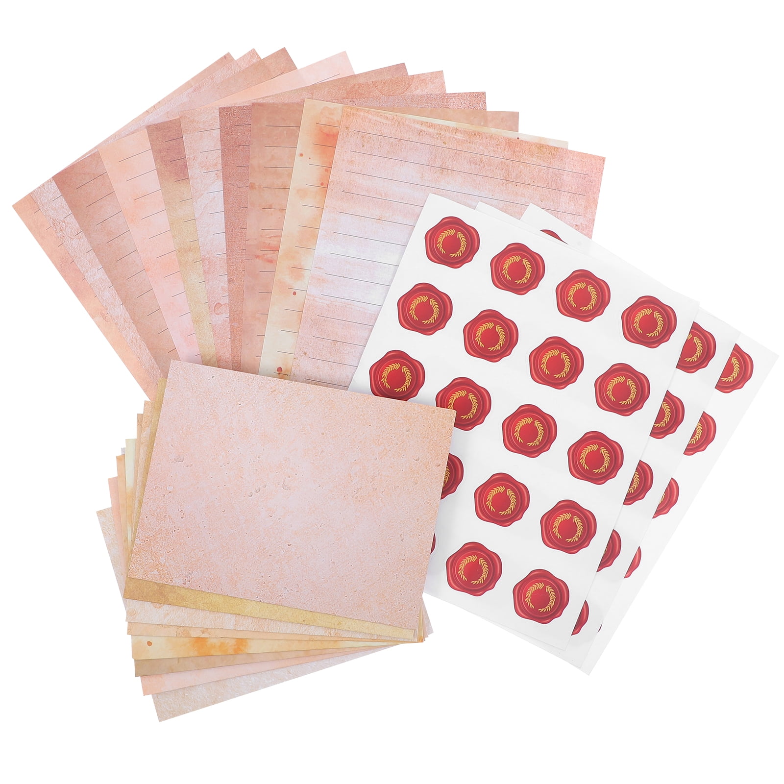 DEEPCRAFF 1Set Vintage Letter Paper with Envelope Set Lined Writing Stationery Paper for Elegant Correspondence