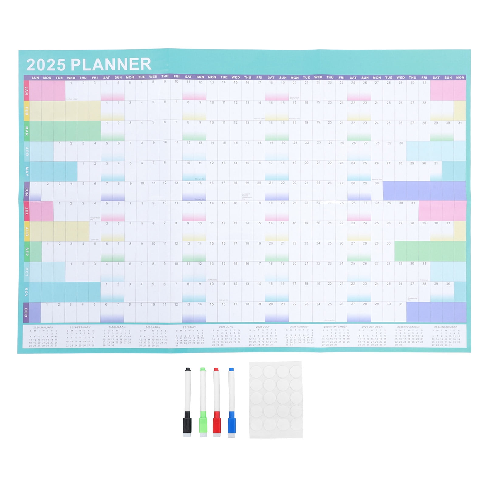 1 Set Wall Calendar Planner Wall Calendar Daily Schedule 2025 Calendar