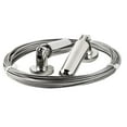 1 Set Wall Mount Curtain Wire Rod Stainless Steel Photo Hanging