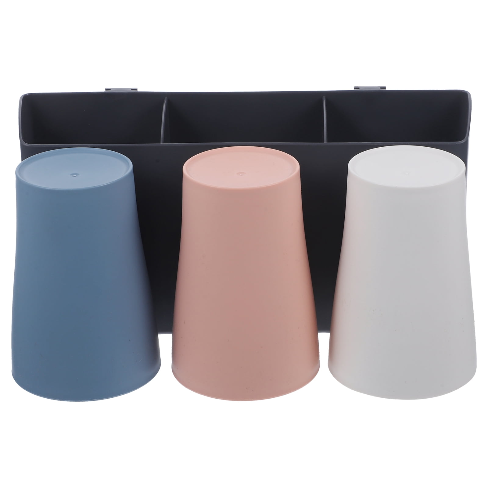 1 Set Wall Mount Gargle Cup Mug and Toothpaste Holder Toothbrush Rack ...