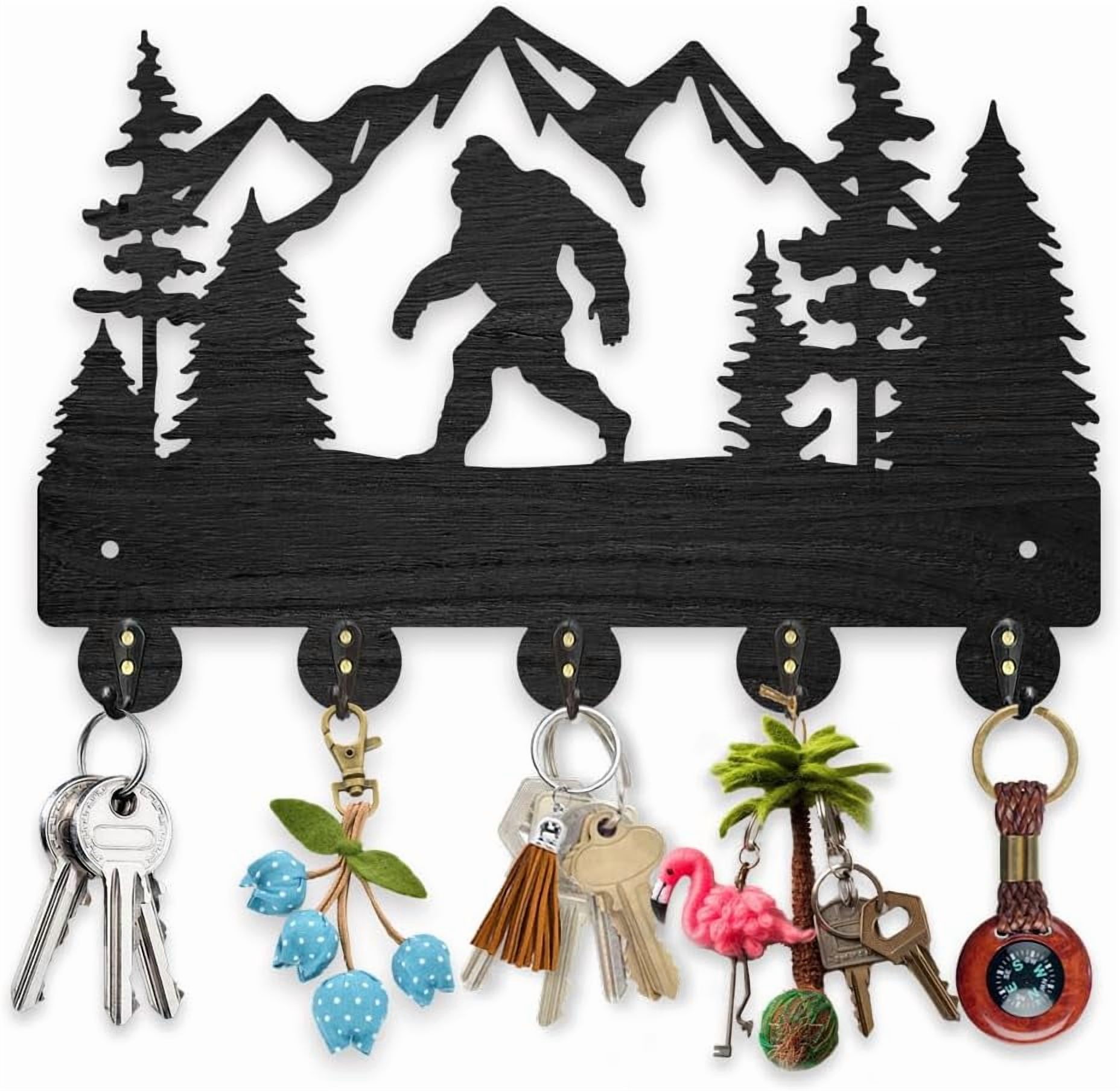 1 Set Wall Mounted Hangers Decorative Organizer Rack with 2Pcs Screws 5 ...