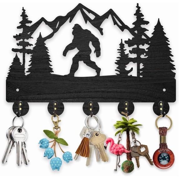 1 Set Wall Mounted Hangers Decorative Organizer Rack with 2Pcs Screws 5 ...