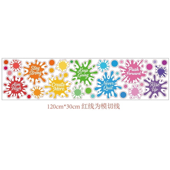 1 Set Waterproof PVC Colored Laser Stained Window Film Static Stickers Rainbow Electrostatic Window Decals Word 300x1200mm