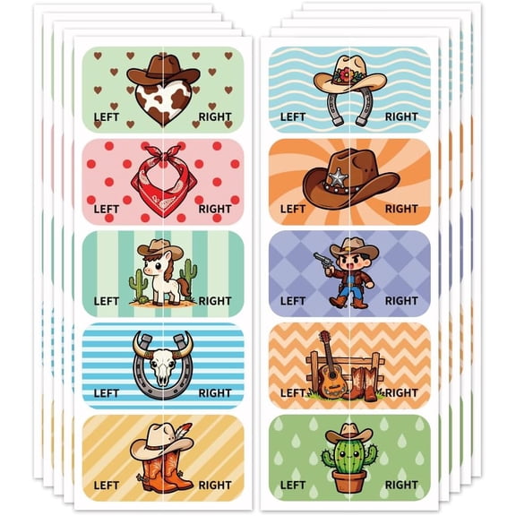 1 Set Waterproof Paper Sticker Rectangle Mixed Shapes 240x90mm for DIY
