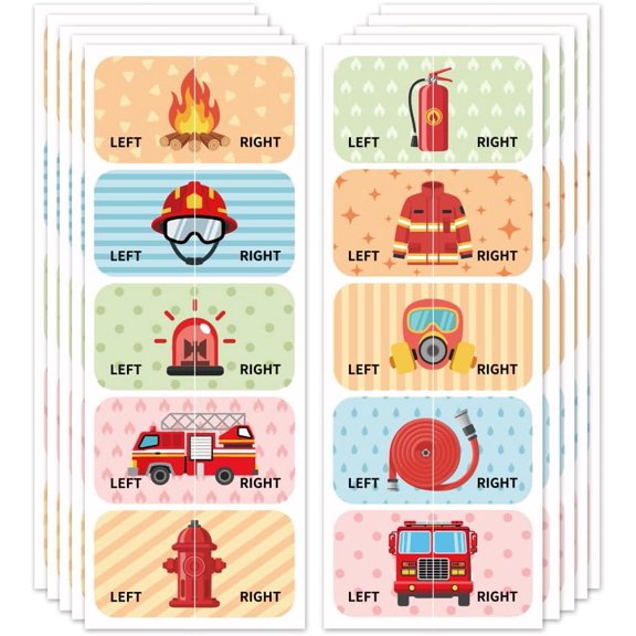 1 Set Waterproof Paper Sticker Rectangle Mixed Shapes 90x240mm