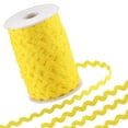 thumbnail image 1 of 1 Set Wave Bending Fringe Trim Sewing Ribbon for Cloth Dress DIY Making Decorate Yellow 1/4 inch~3/8 inch(5~8.5mm) about 22~25m/pc, 1 of 6