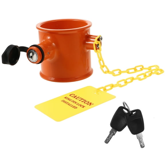 1 Set Wheel Lock Heavy Duty Pin Locking Anti-theft Warning Tag Wheel Lock For Rvs
