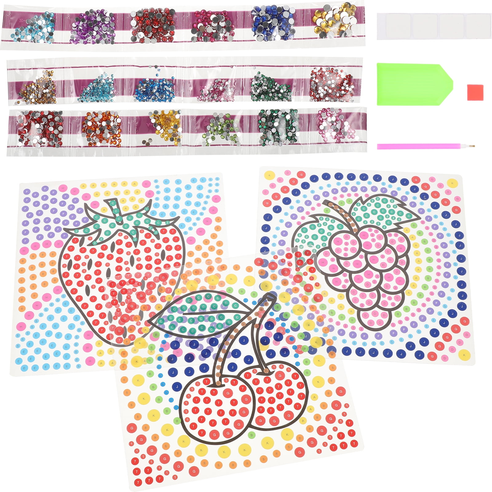 1 Set Window Suncatcher Gems Diamond Art Craft Kits Children Art Toys