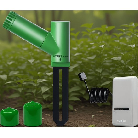 1 Set Wireless Soil Sensor Kit with IoT Gateway, Built-in Temp/Humidity/ Sensor, 915MHz, Indoor Outdoor Use
