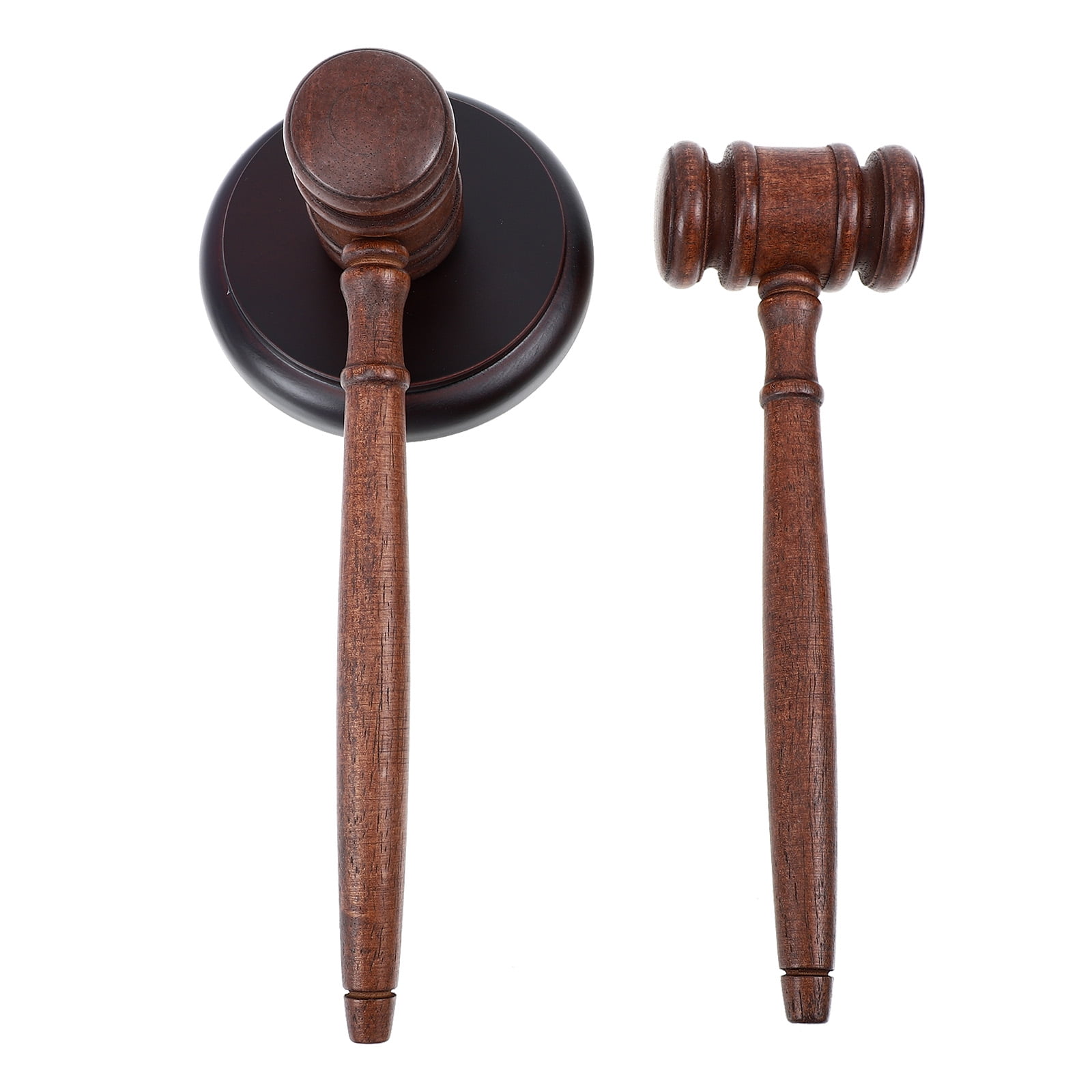 1 Set Wood Auction Gavel Sturdy Auction Gavel Set Judge Gavel Set