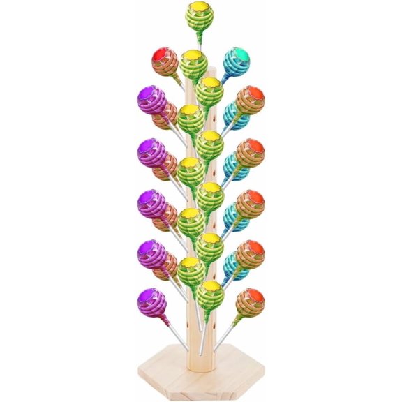 1 Set Wood Cake Pop Stand 60 Hole Lollipop Tree Lollipop Display Stand Lollipop Holder