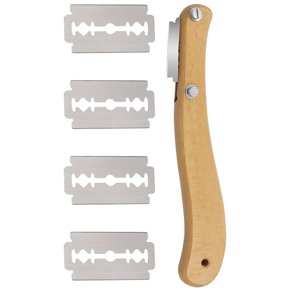 1 Set Wood Handle Bread Lames Dough Slashing Tools Pizza Lames with