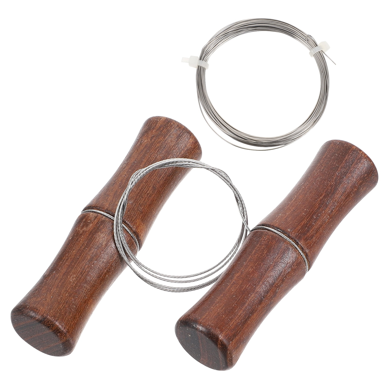 1 Set Wood Handle Heavy Duty CutOff Wires for Pottery Wheel and Clay