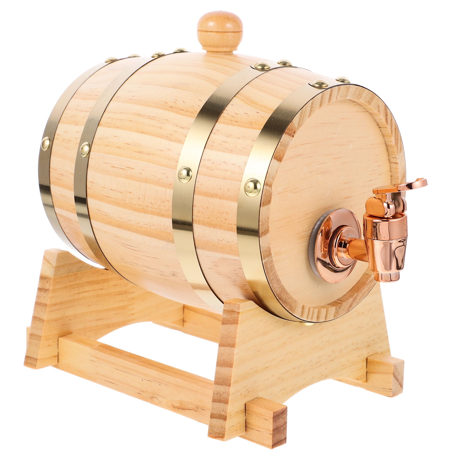 1 Set Wooden Beer Wine Wine Aging Beer Storage Bucket for Party 0.8 L ...