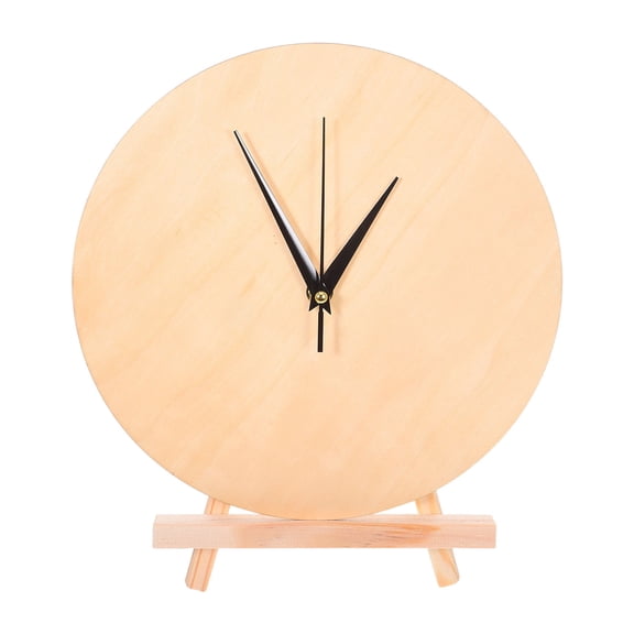 1 Set Wooden Clock Face: Blank Wood Dial For Diy Clock Craft - Unfinished Round Wooden Dial Plate For Home Office Party Decor