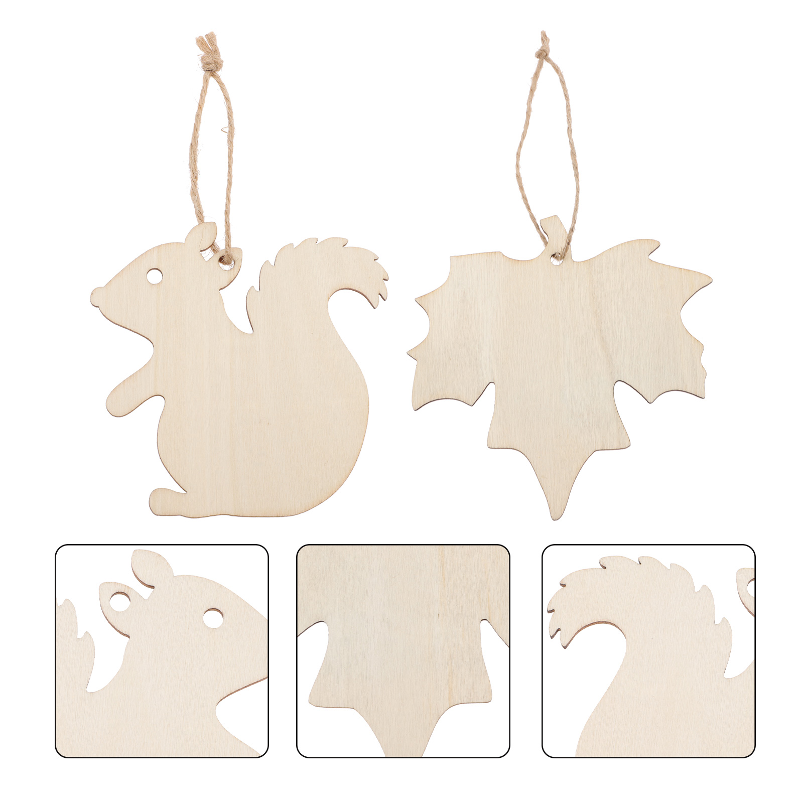 UPOUART Animals Shaped Wood Embellishments Wooden Maple Leaf Cutout Upouart animals shaped wood embellishments wooden maple leaf cutout