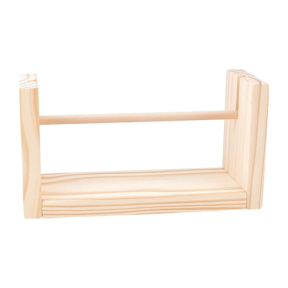 1 Set Wooden Weaving Loom Roller Frames Yarn Knitting Tools DIY Craft Tools BurlyWood 240x100x130mm DIY