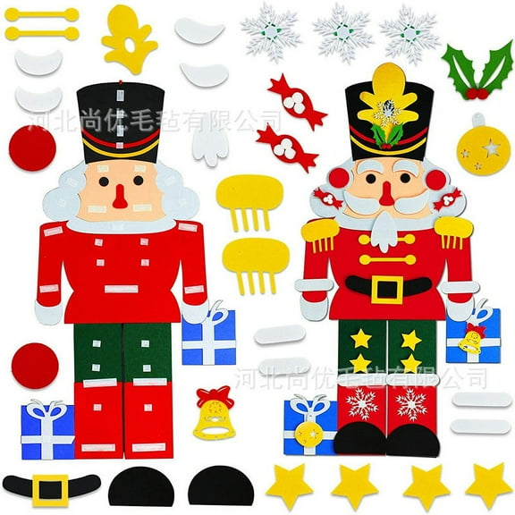 1 Set Xmas Nutcracker Decor Christmas Tree Decor Felt Nutcracker Decor Christmas Nutcracker Decor