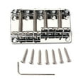 thumbnail image 1 of 1 Set Zinc Alloy Bridge for Fender Precision Jazz Bass Guitar Part Chrome 201B-4 Badass, 1 of 4