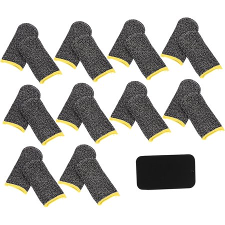 1 Set game finger cot screen protectors grip gloves glass screen protector Non- Anti- sweat Finger Sleeve Anti- Finger clue game board Metal Game Finger Protector Thumb Sleeve