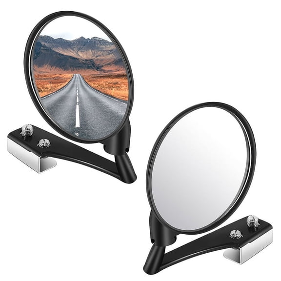1 Set of 2 Car Blind Spot Mirrors Side Convex Mirror Wide Angle Round Rear View