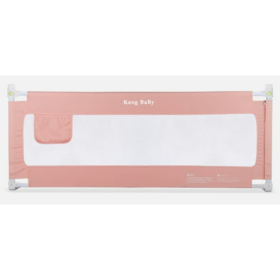 1 Set of 2M king/Queen Size Bed Safety Bed GuardRail Bed Fence for Children, Toddlers, Infants-Pink Color