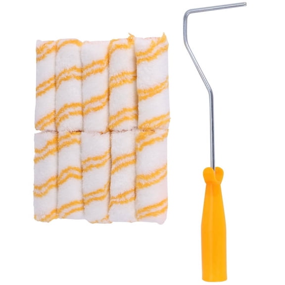 1 Set of 4 Inch Wall Paint Roller Replacement Cover Home Decoration Brush with