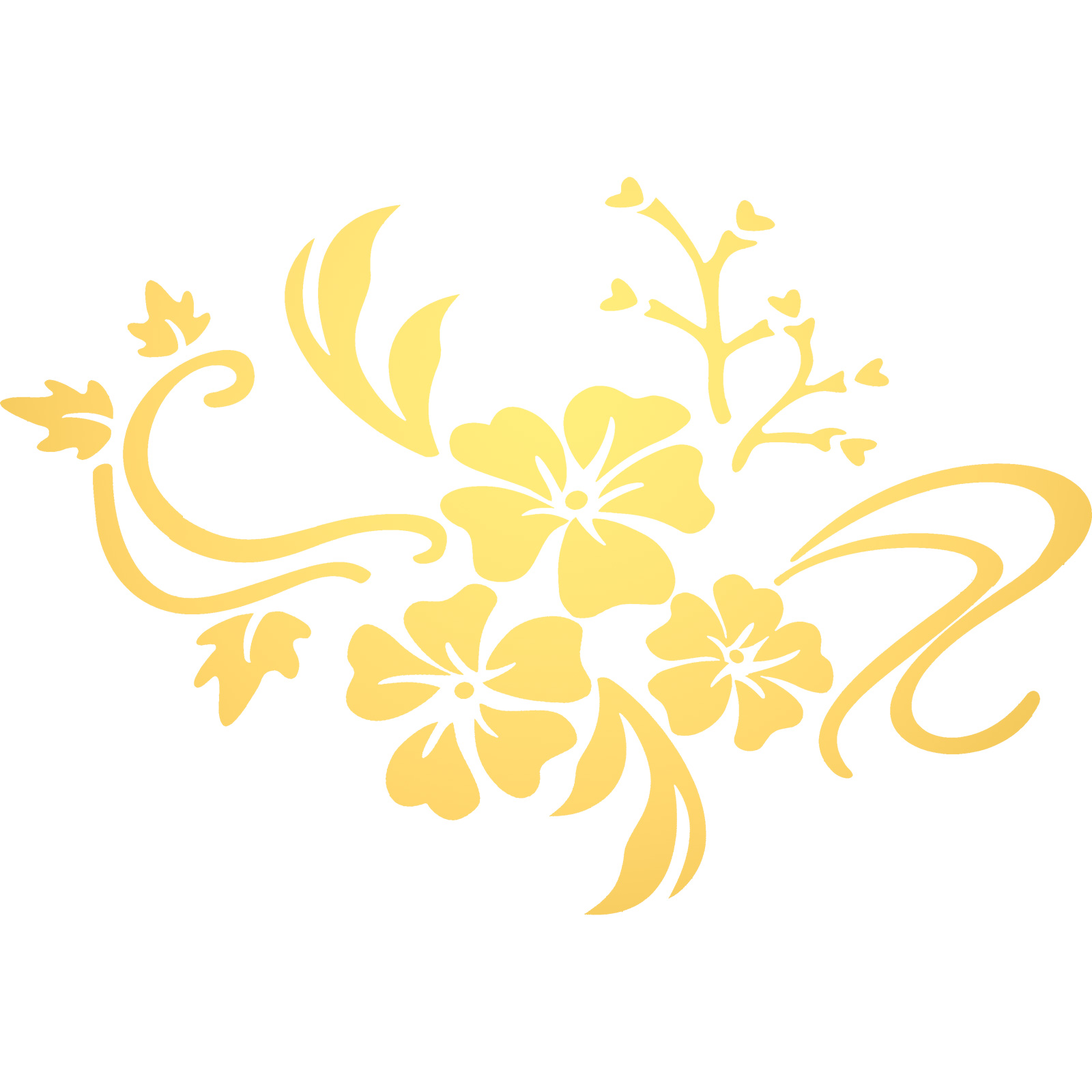 1 Set of Acrylic Flower Wall Sticker Wall Decal Mirror Wall Decals Home