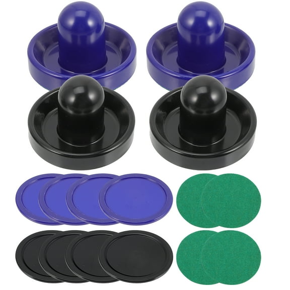 Air Hockey Pucks and Pushers Set, Plastic Tabletop Air Hockey Paddles, Air Hockey Supplies for Game Tables