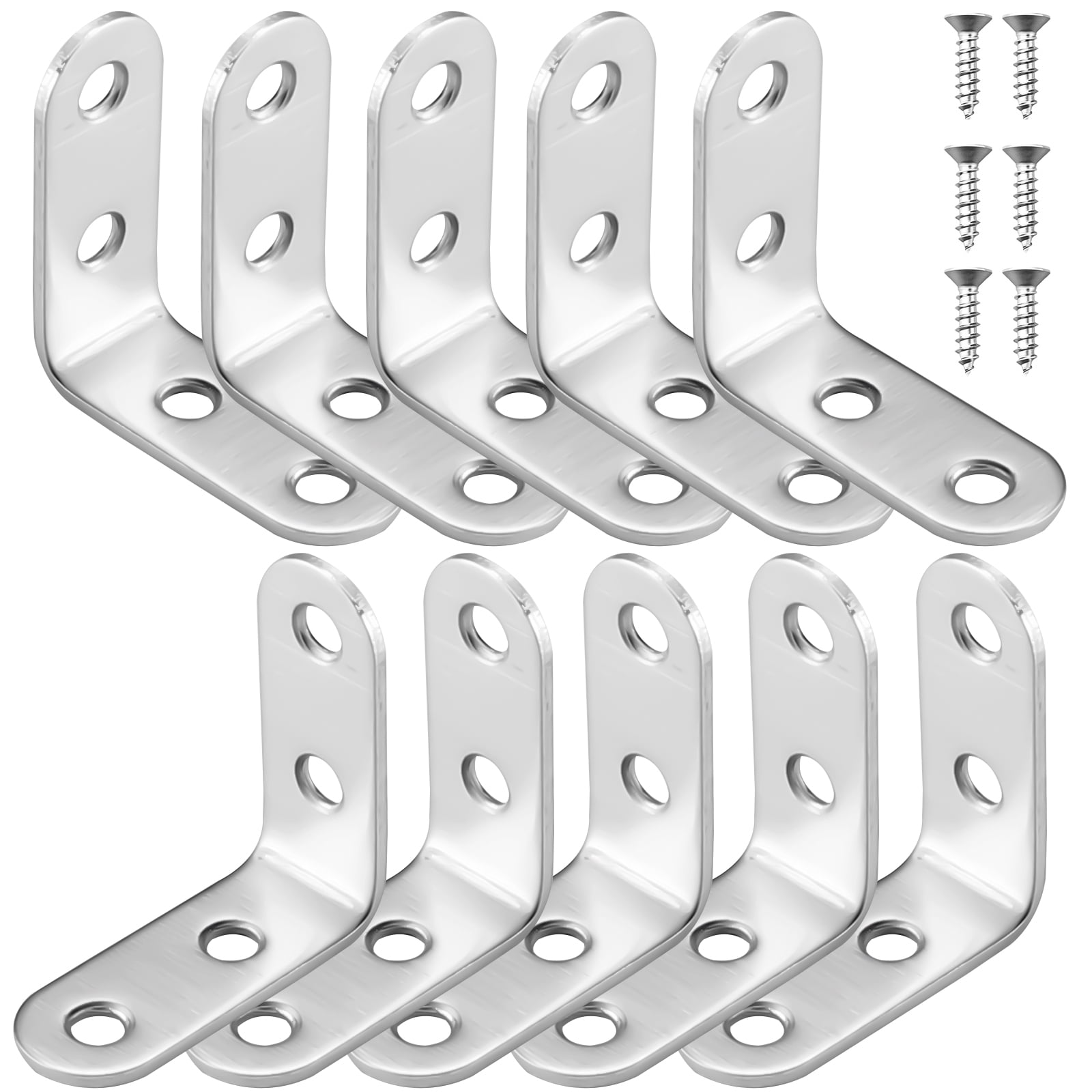 1 Set of Angle Brackets Corner Brackets and Screws for Raised Bed Table