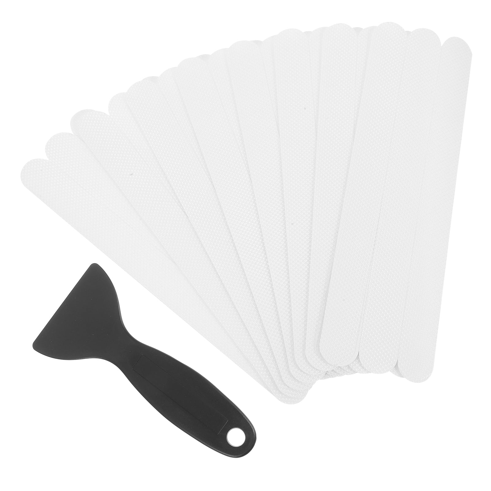 1 Set of Anti-Slip Shower Stickers Safety Strips with Scraper for Bath ...