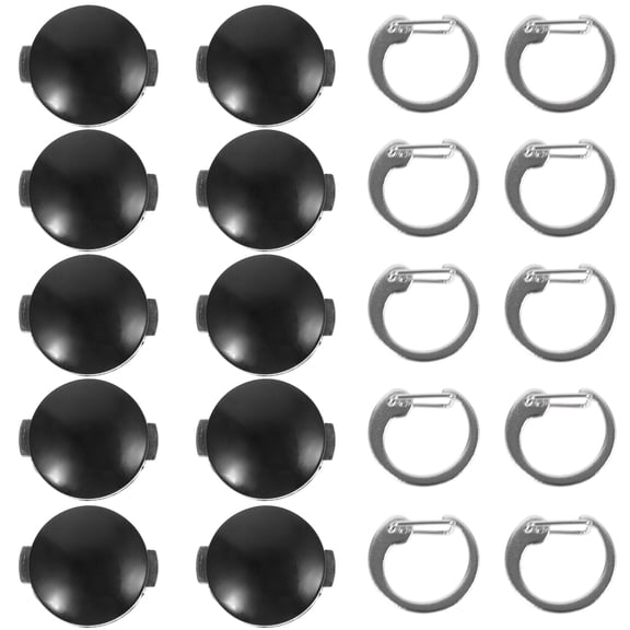 FONDOTIN Badge Buckle and Clip Set Plastic and Metal for Uniforms, Workwear, and Accessories, 1 Set