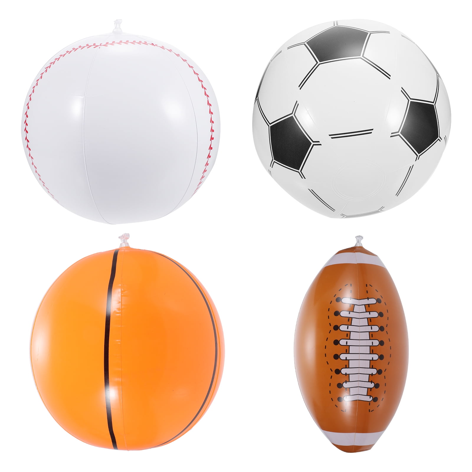 1 Set of Beach Inflatable Balls Summer Swimming Inflatable Balls Beach