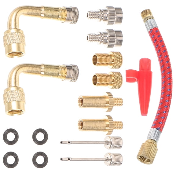 1 Set of Bike Adapter Tool Ball Pump Needle Bike Tire Pump Tube Tire Inflation Connector