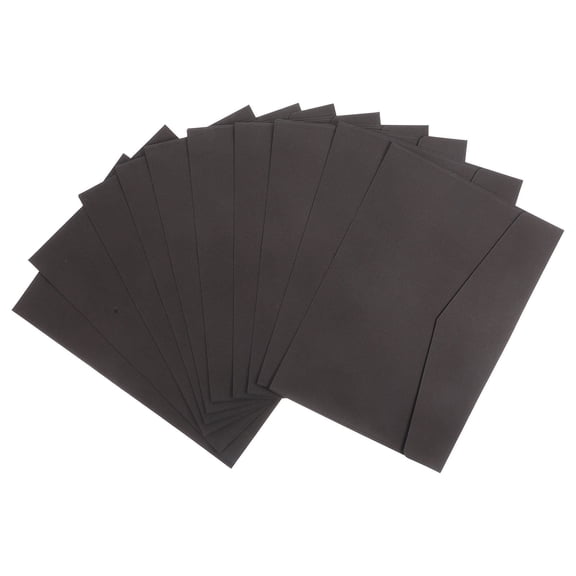 SHOWERORO 1Set Kraft Envelope in Black for Calligraphy Paper and Handwritten Letter Protection