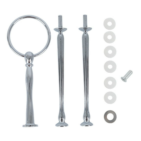 1 Set of Cake Stand (3 Layers) Clearance! 3 Tier Round Metal Cake Stand Holder Heavy Duty Fruit Plate Handle Fittings Hardware Rod