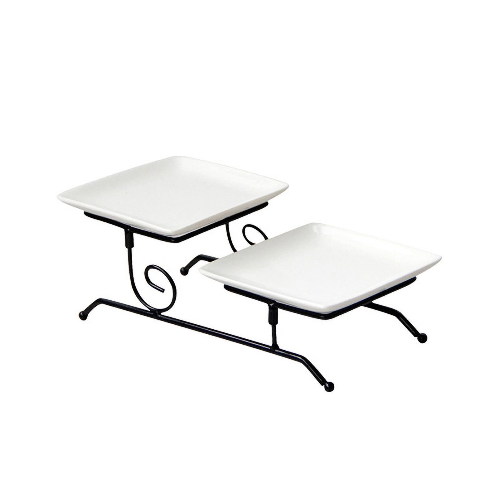 1 Set of Candy Tray Snacks 2Tier Fruits Serving Tray Dried Fruits