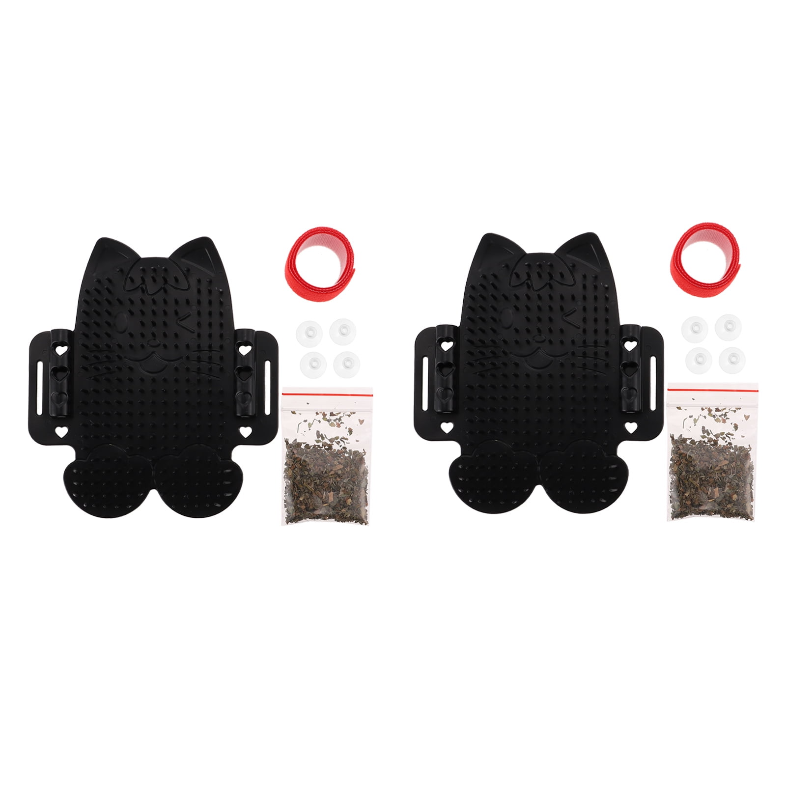 1 Set of Cat Corner Self Groomers Plastic Cat Brushes Wall Corner Cat