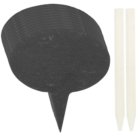1 Set of Cheese Markers Slate Cheese Markers Oval Cake Dessert Toppers Cheese Label Signs
