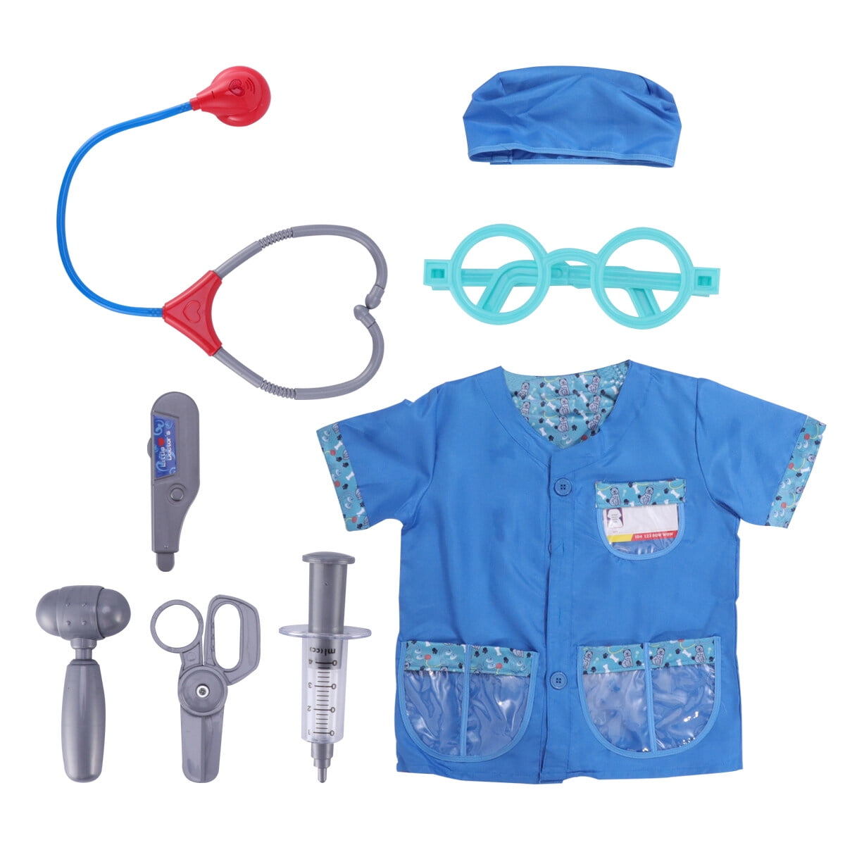 1 Set of Children Cosplay Simulated Veterinary Costumes