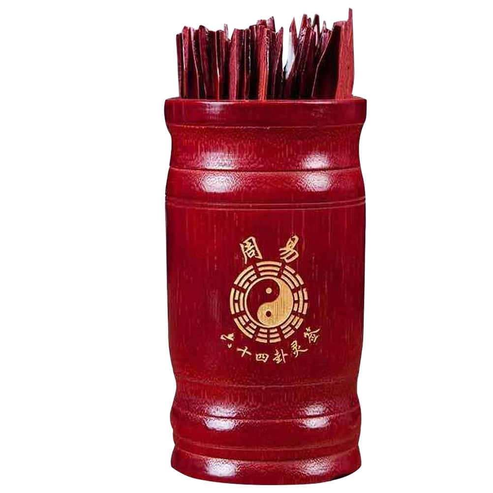 1 Set of Chinese Fortune Sticks Chinese Fortune Telling Sticks Cup for