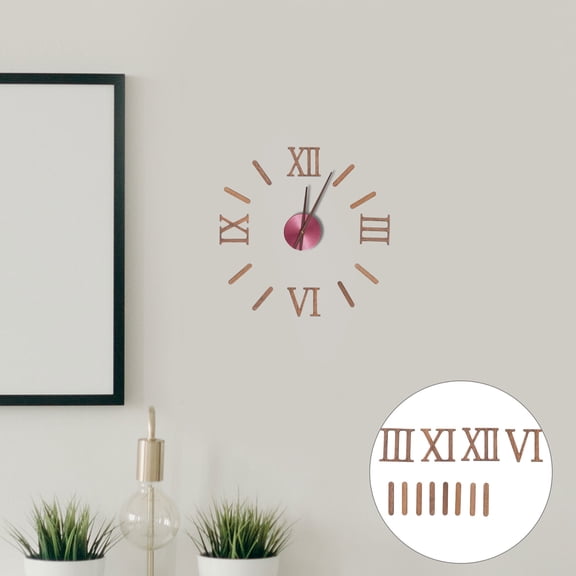 SEWCHICS Wall Clock Kit with Roman Numerals, Large Clock Numerals Set for Home Decor and Craft Projects