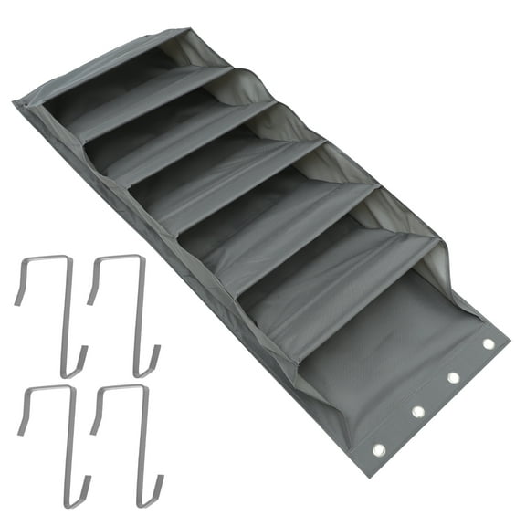 1 Set of Convenient Door Back Bag Multi-layer Shoe Pocket Pouch  with Hooks Household Over the Door Organizer