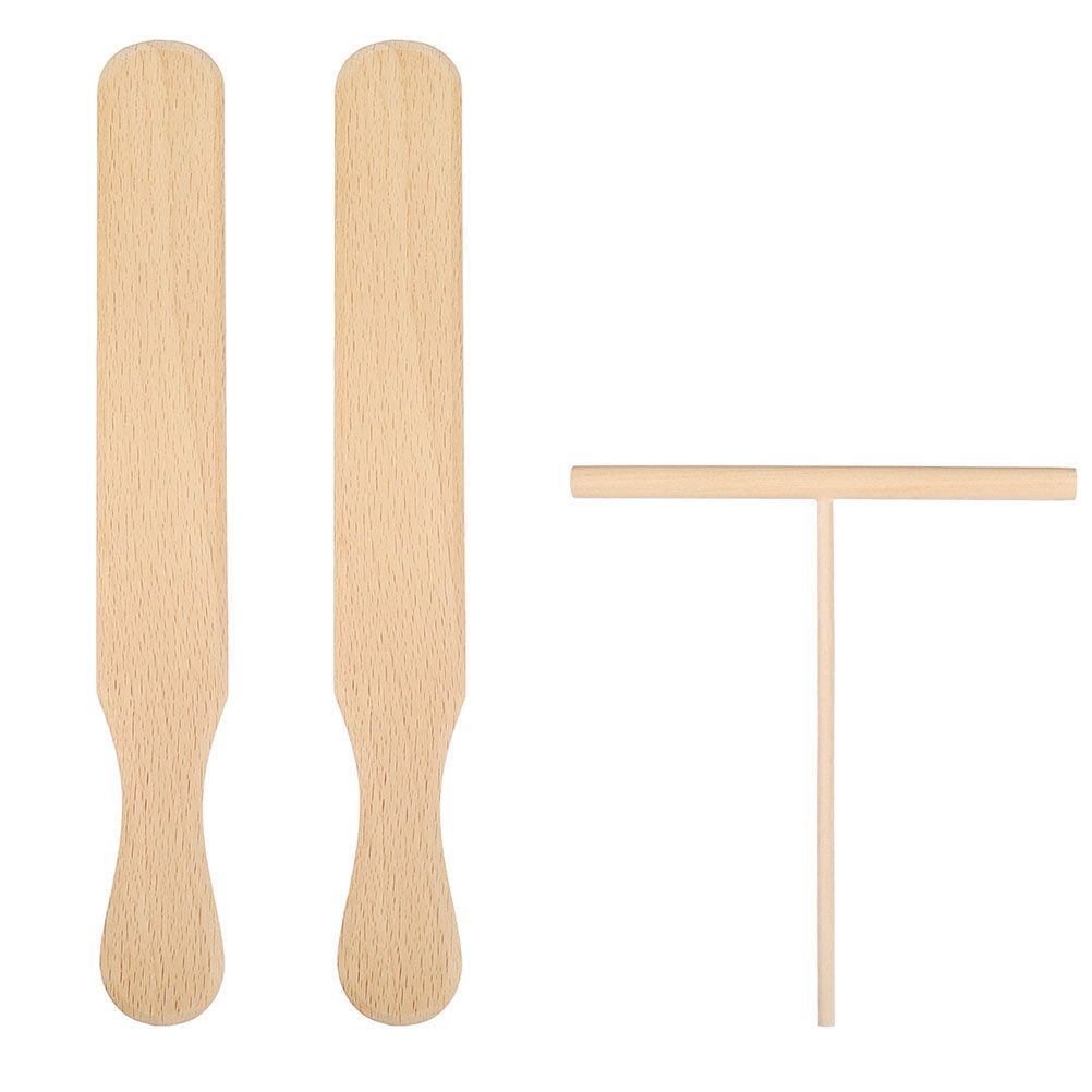 1 Set of Crepe Spreader and Spatula Pancake Wooden Spreader Home