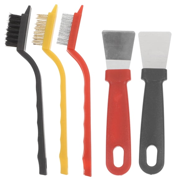 1 Set of Crevice Gap Cleaning Brush Cooktop Scraper Hand-held Groove Gap Brush Household Cleaning Brush
