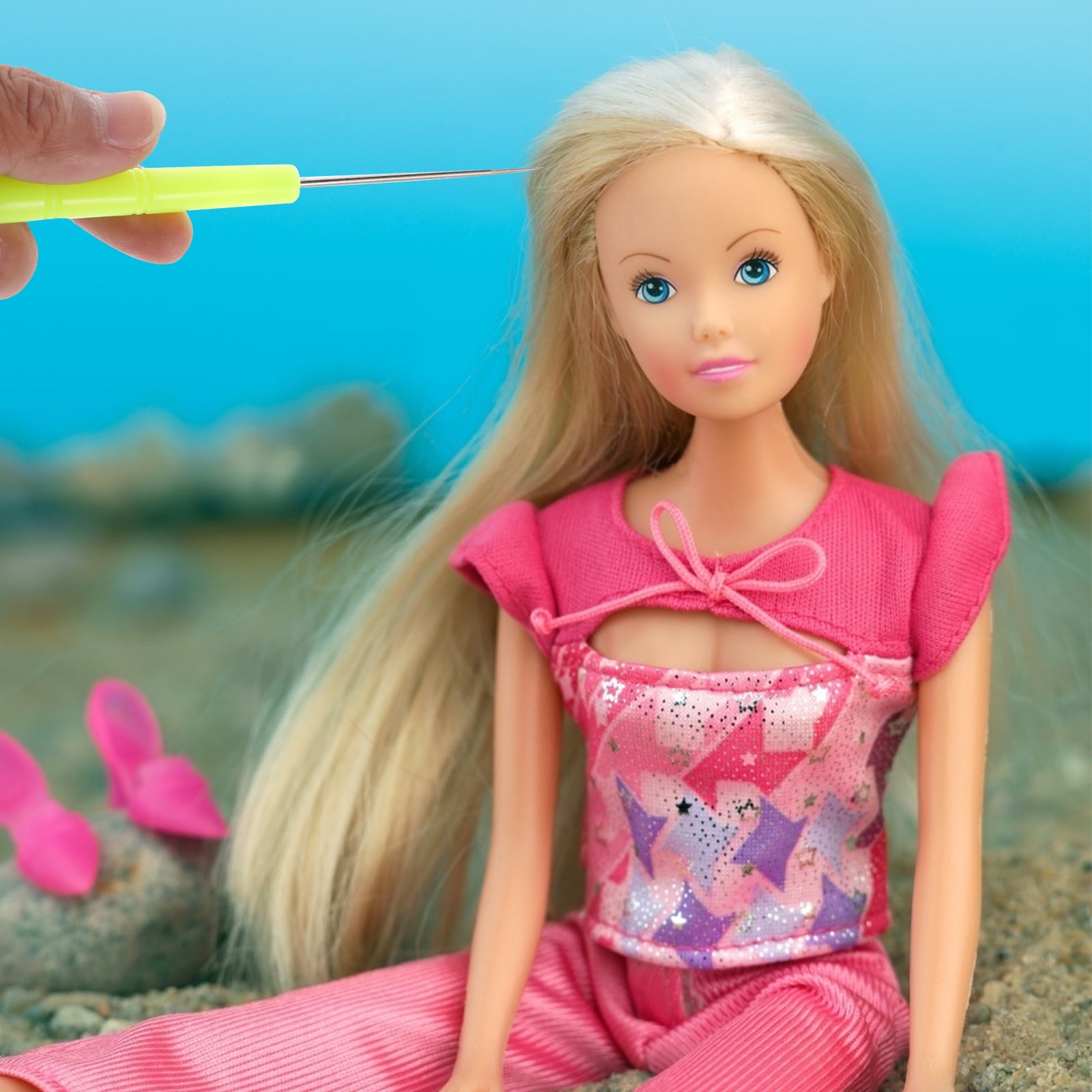 1 Set of Doll Hair Root Making Tools Doll Hair Rooting Reroot Repair